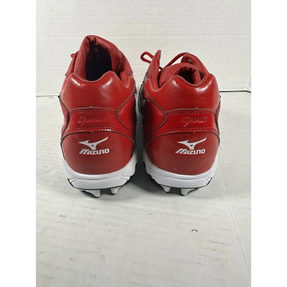 Mizuno 9-Spike Franchise Mid‎ G4 Baseball Cleats Red White Mens 14 320283.1000